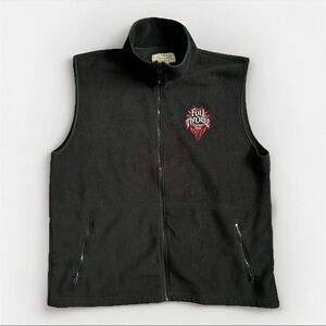 Mens Energy Drink Black Fleece Full Zip Vest